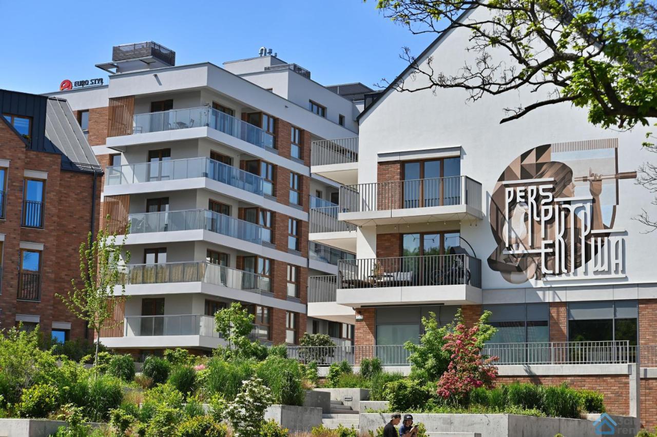 Beige 3City Apartment With Parking In Gdansk By Noclegi Renters エクステリア 写真